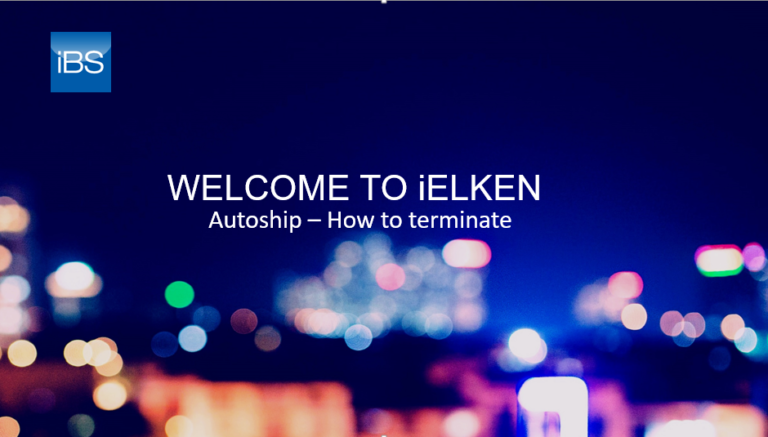 iBS Web – How to terminate Autoship